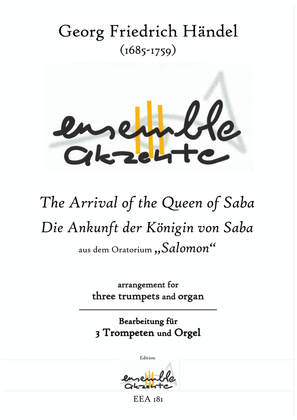 The Arrival of the Queen of Saba from "Salomon" - arrangement for three trumpets and organ