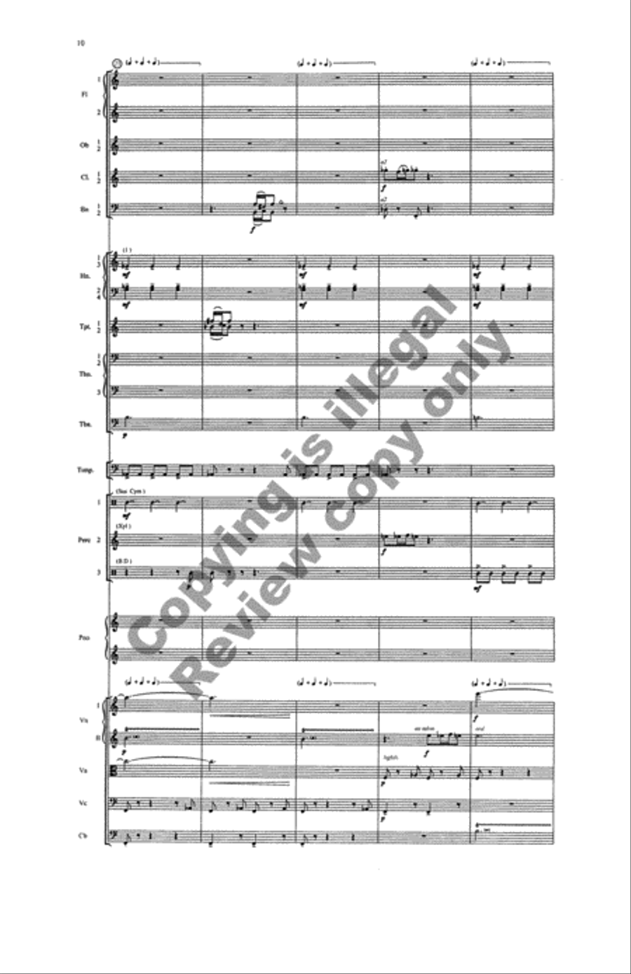 Overture: Parachute Dancing Full Orchestra scores gallery preview page 9