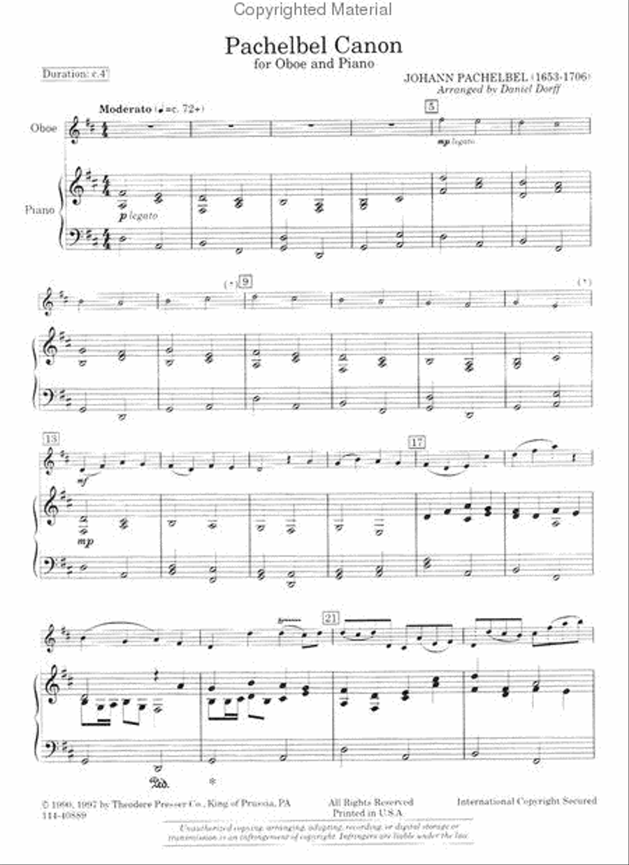 Pachelbel Canon Pachelbel Canon Chamber Music scores gallery preview page 2