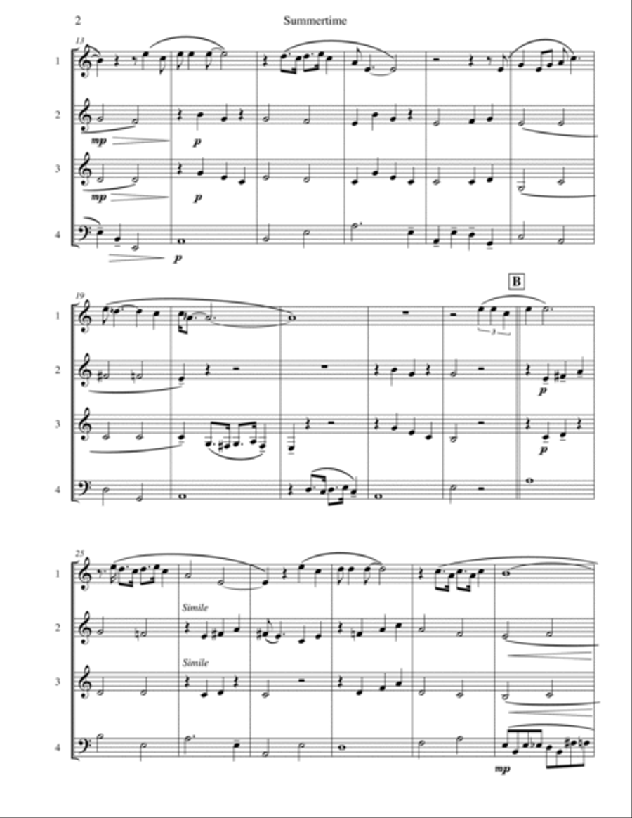 Summertime Viola scores gallery preview page 3