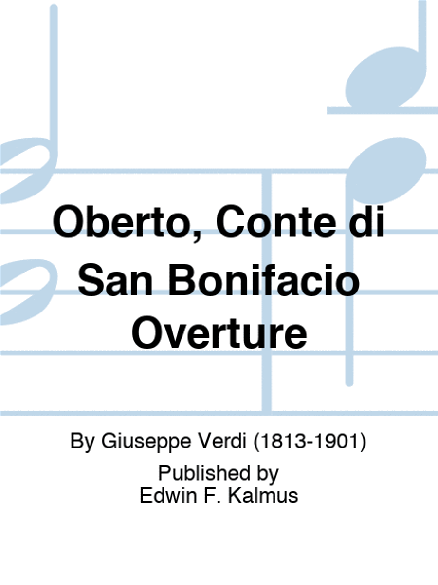 Oberto, Conte di San Bonifacio Overture Score scores gallery preview page 1