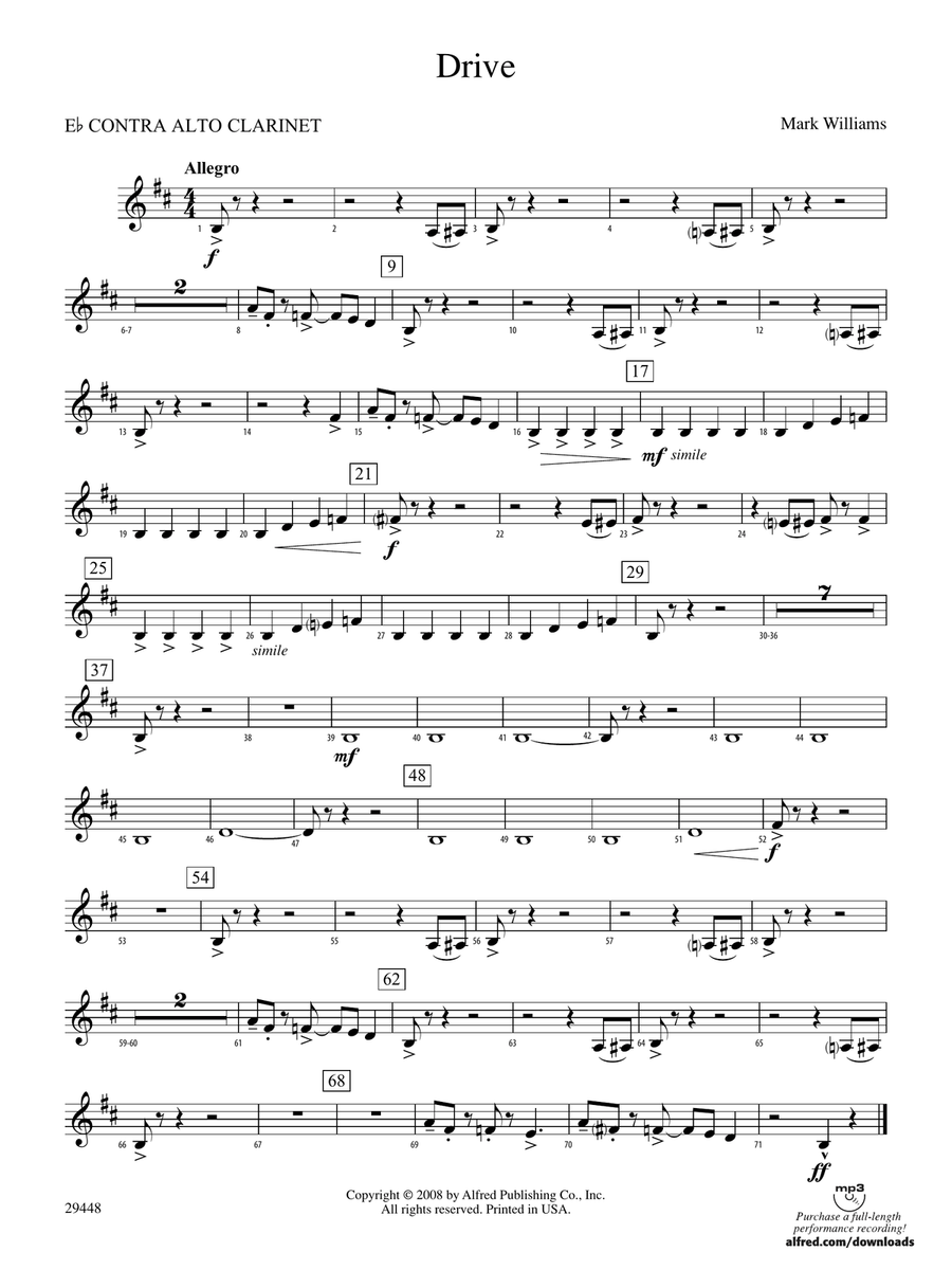 Drive: (World Part) E-flat Contrabass Clarinet
