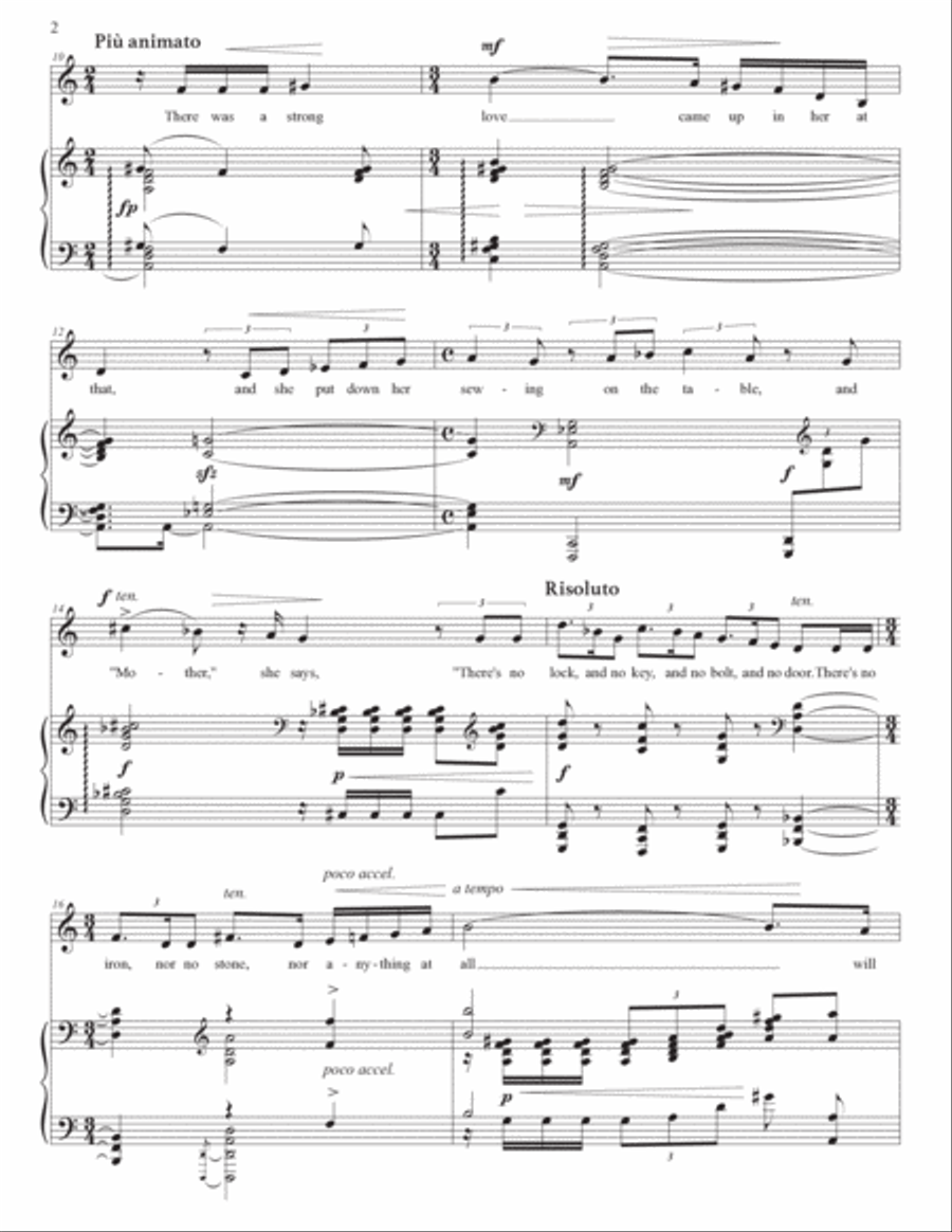 CLARKE: The Seal man (transposed down a minor third) Voice scores gallery preview page 3