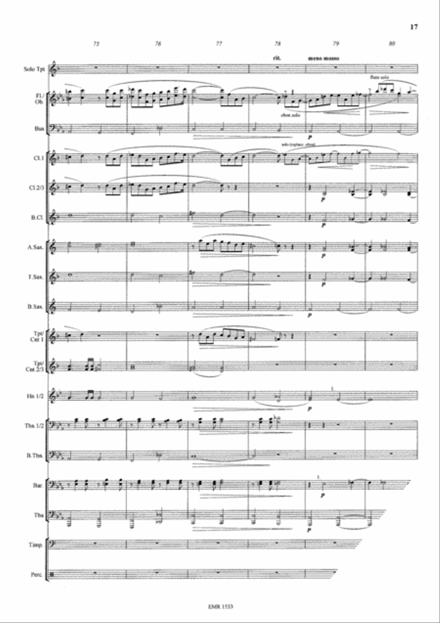 Konzertstuck No. 2 Concert Band scores gallery preview page 18