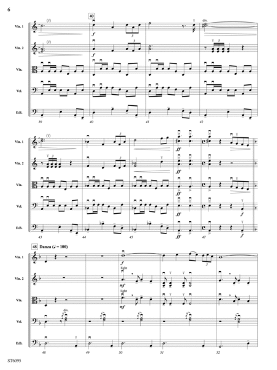 Fantasía española: Score String Orchestra scores gallery preview page 6