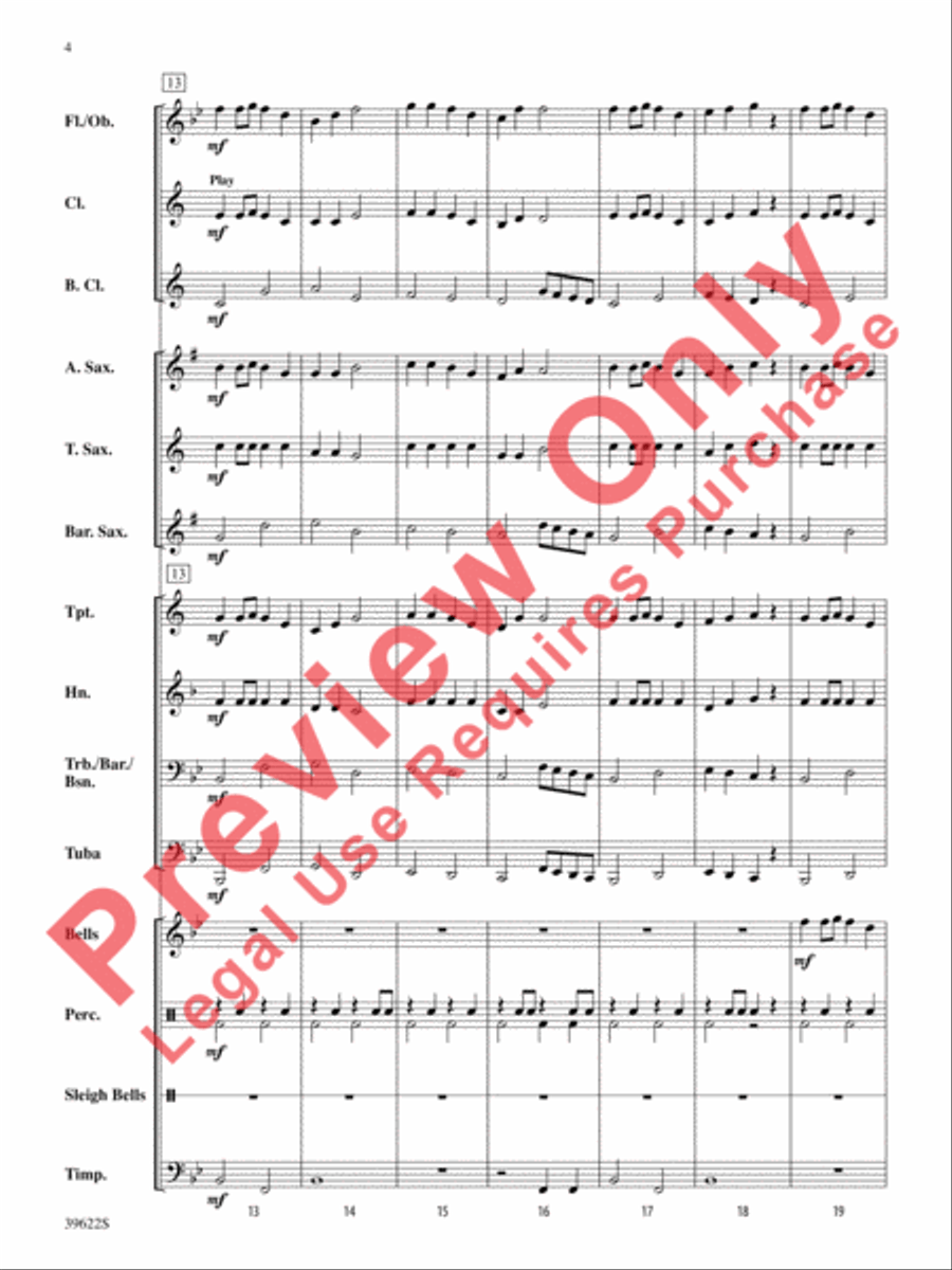 A Winter Trilogy Concert Band scores gallery preview page 5