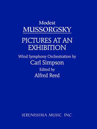 Book cover for Pictures at an Exhibition for Wind Orchestra