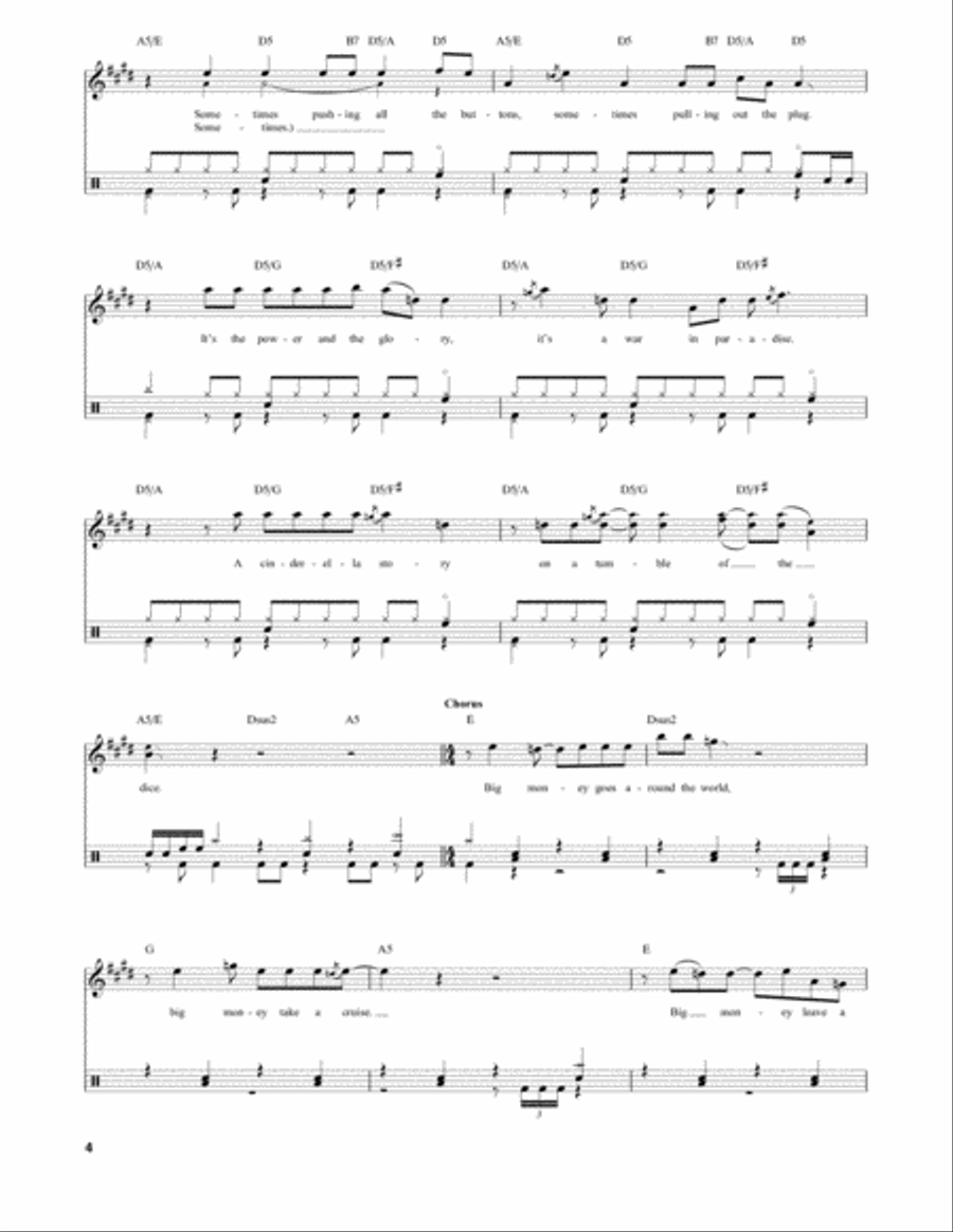 The Big Money The Big Money Drum Set scores gallery preview page 4