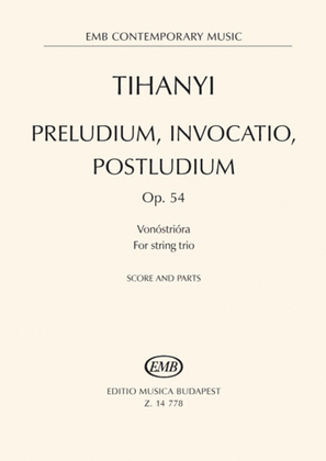 Book cover for Preludium, Invocation, Postludium