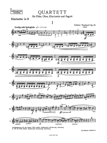 Quartett (1945), Op. 61