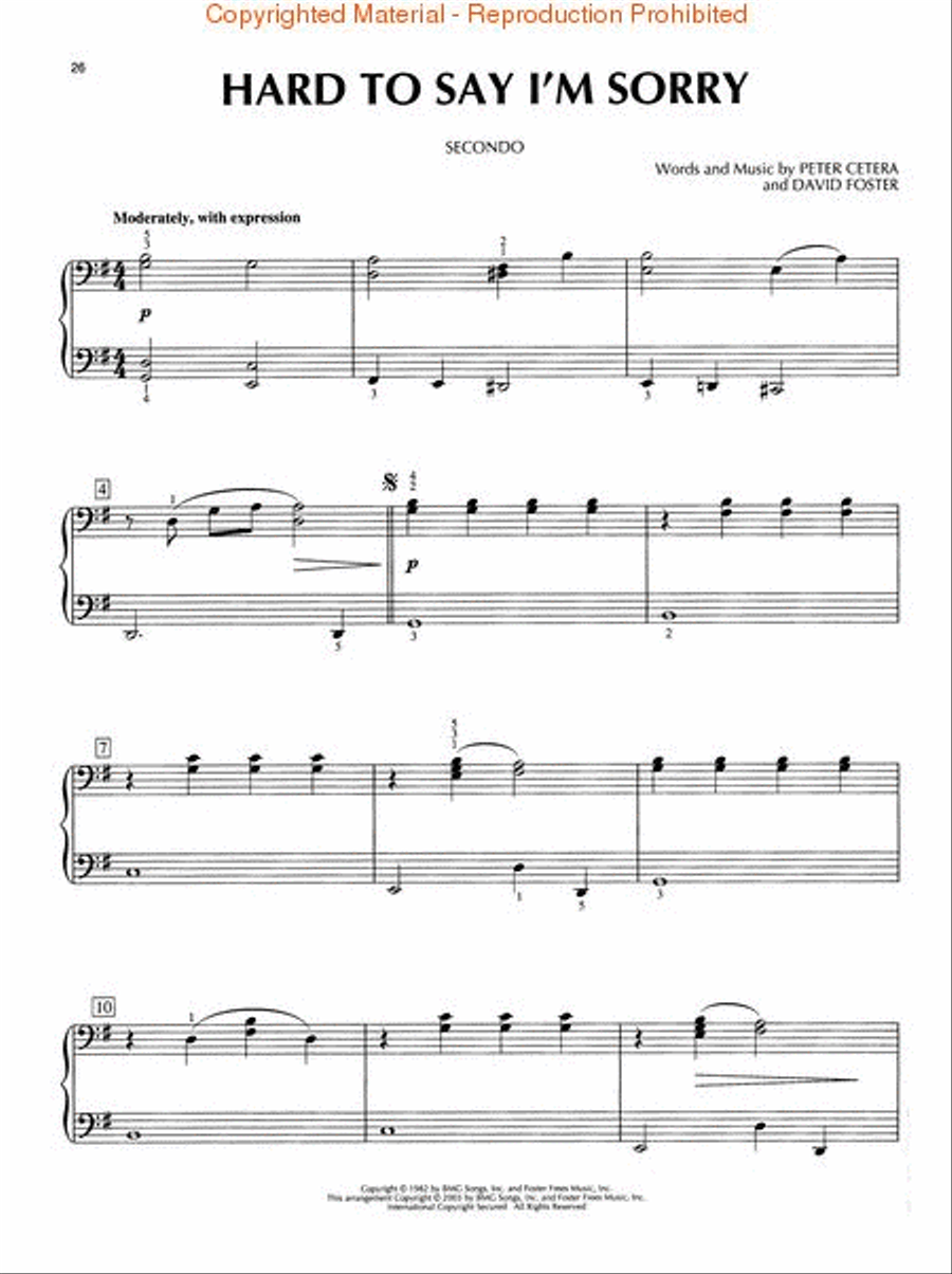 <br>Sheet music extract