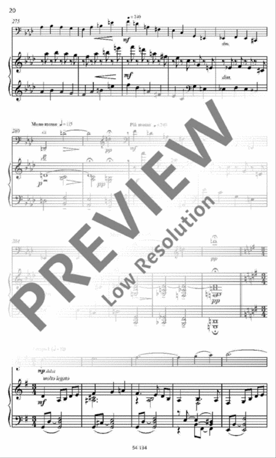 Jazz Sonata Piano Accompaniment scores gallery preview page 19