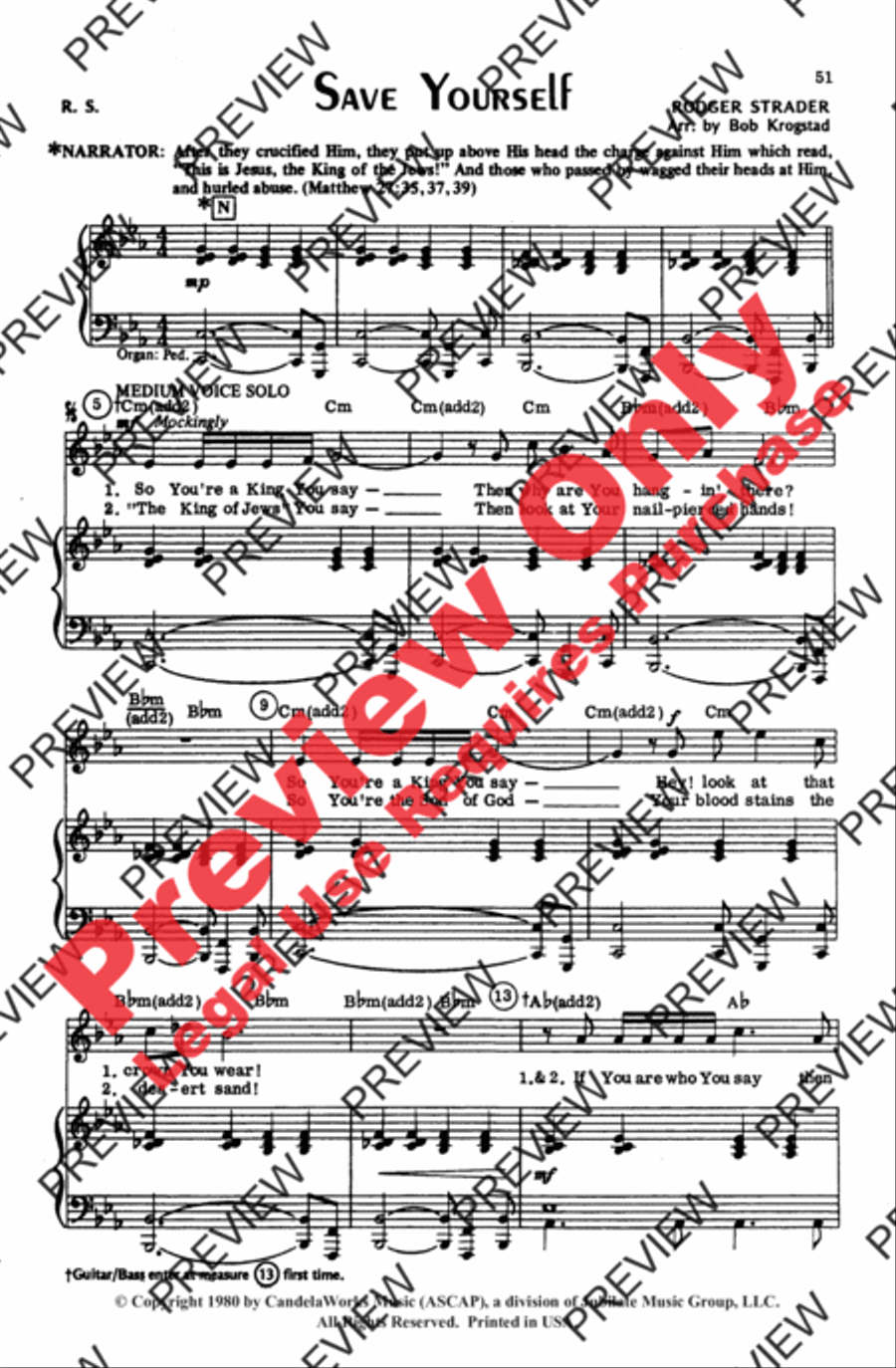 Then Came Sunday 4-Part scores gallery preview page 18