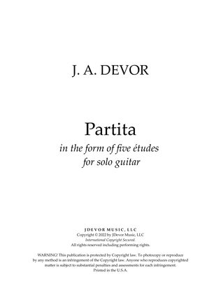 Guitar Partita - in the form of five etudes