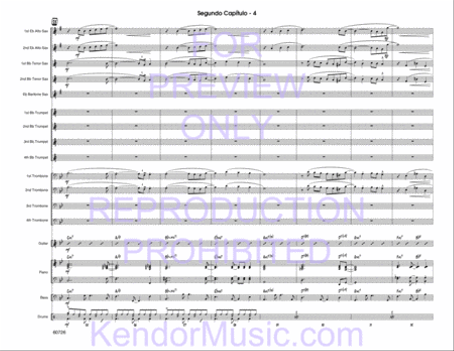 Segundo Capitulo (Full Score) Jazz Ensemble scores gallery preview page 6