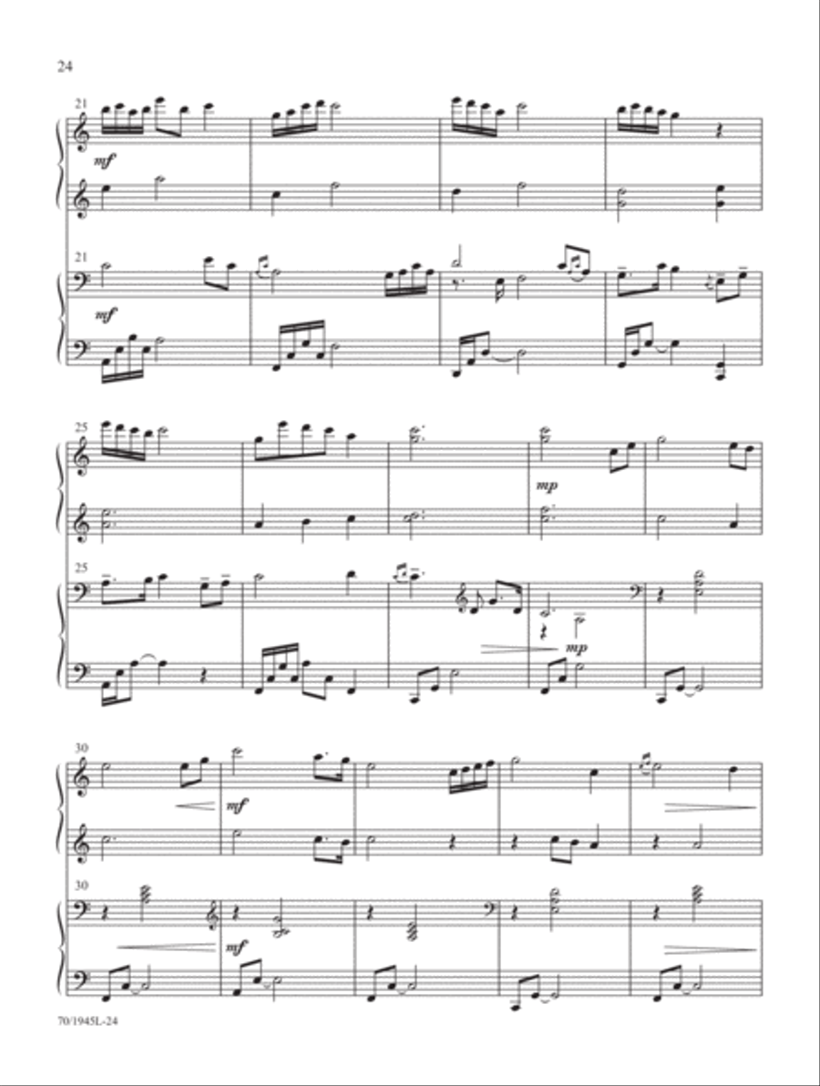 Come, Christians, Join to Play! Piano Duet scores gallery preview page 14