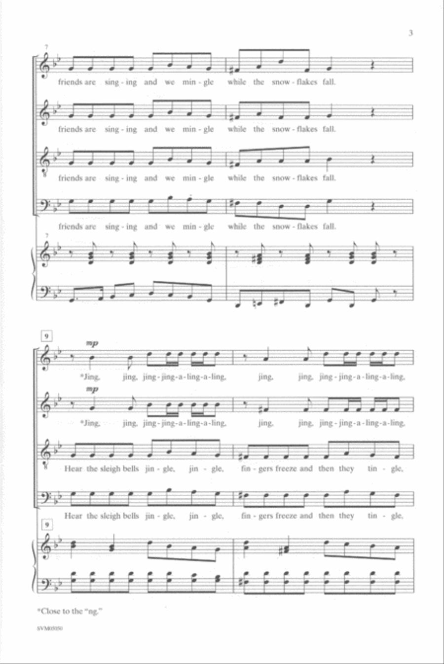 Sleigh Bells 4-Part scores gallery preview page 17