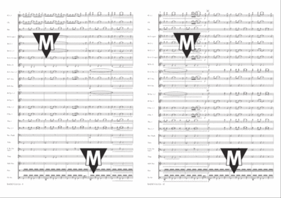 Radio Ga Ga Concert Band scores gallery preview page 6