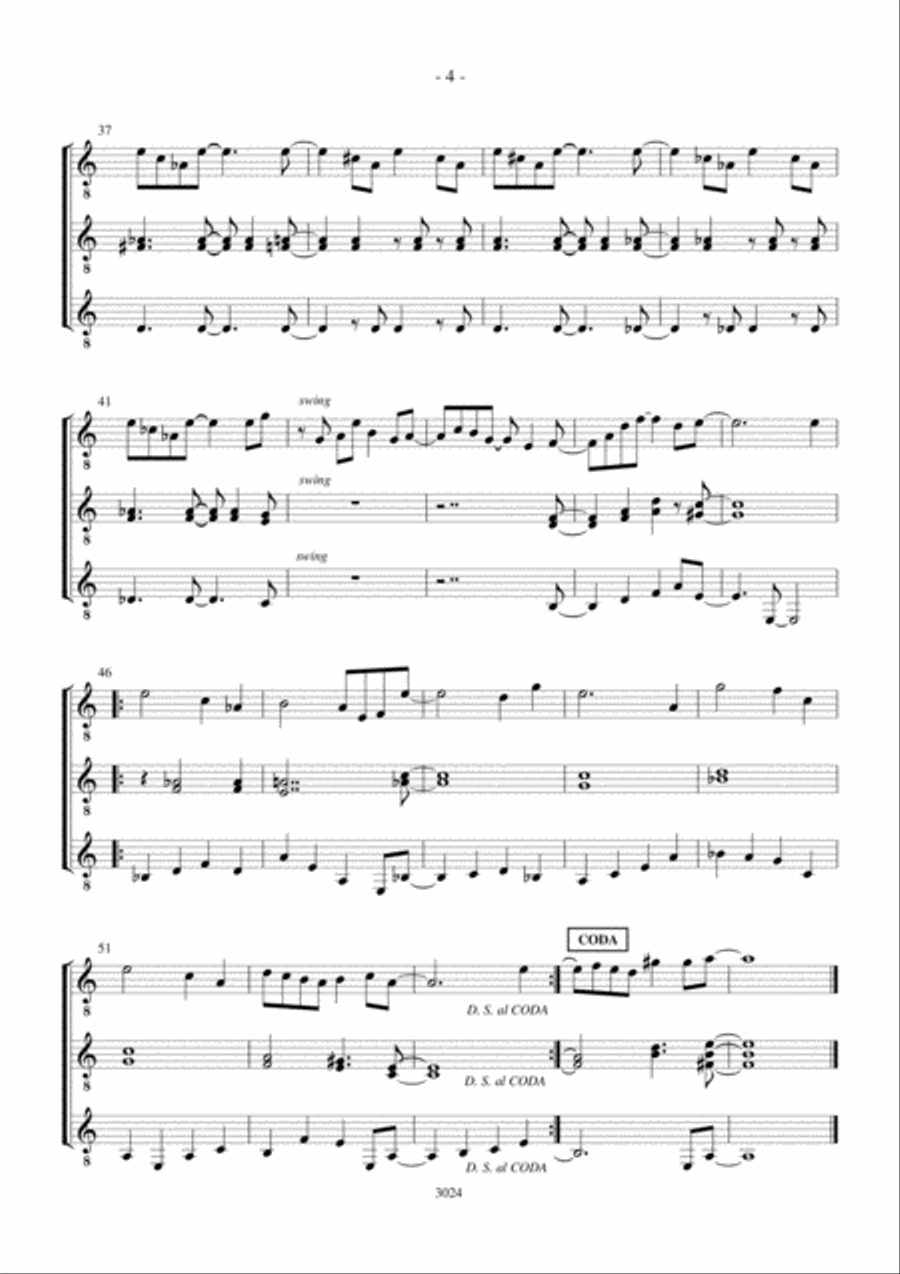 A Night In Tunisia Electric Guitar scores gallery preview page 4
