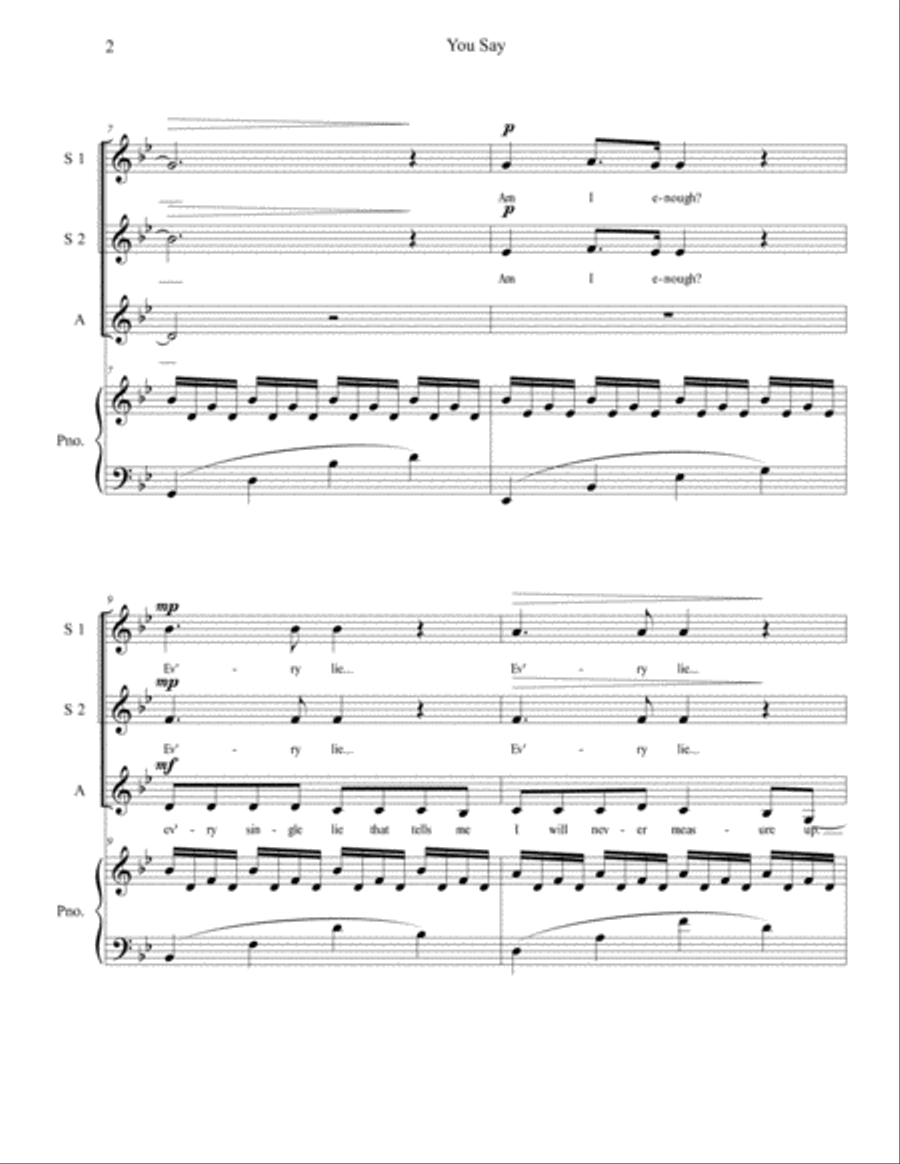 You Say SSA scores gallery preview page 2