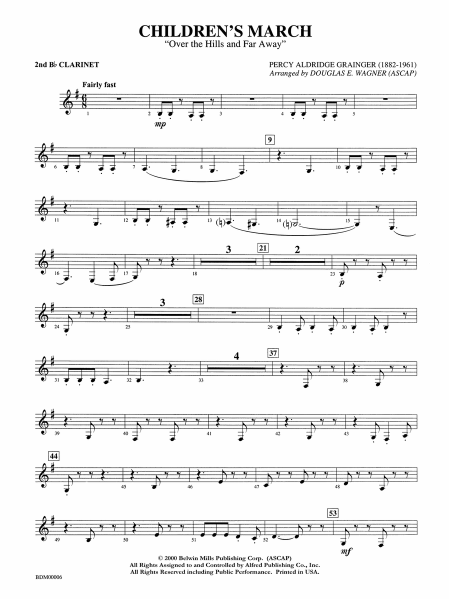 Children's March: 2nd B-flat Clarinet