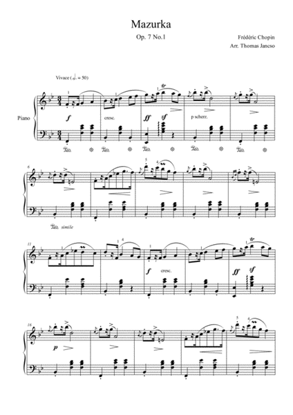 Mazurka Op.7 No.1 image number null