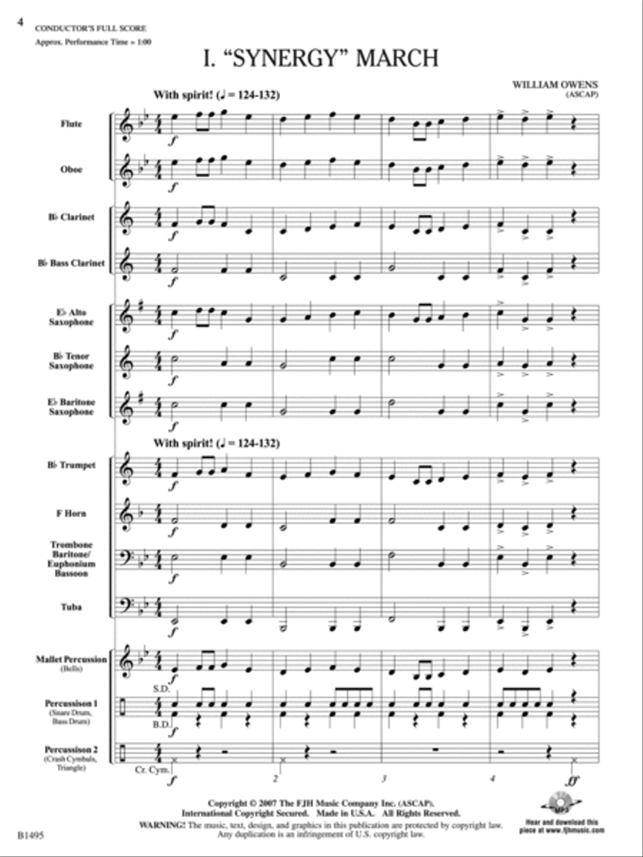 Curtain Up! (Complete Concert Starter Series Vol. 1): Score Concert Band scores gallery preview page 4