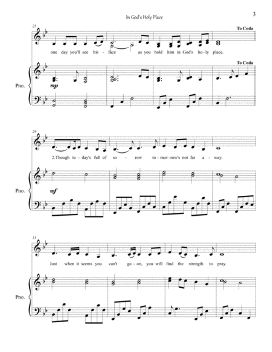 In God's Holy Place- Alto Duet Vocal Duet scores gallery preview page 3