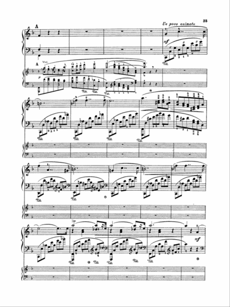 Rubinstein: Piano Concerto No. 4, Op. 70 Piano scores gallery preview page 3