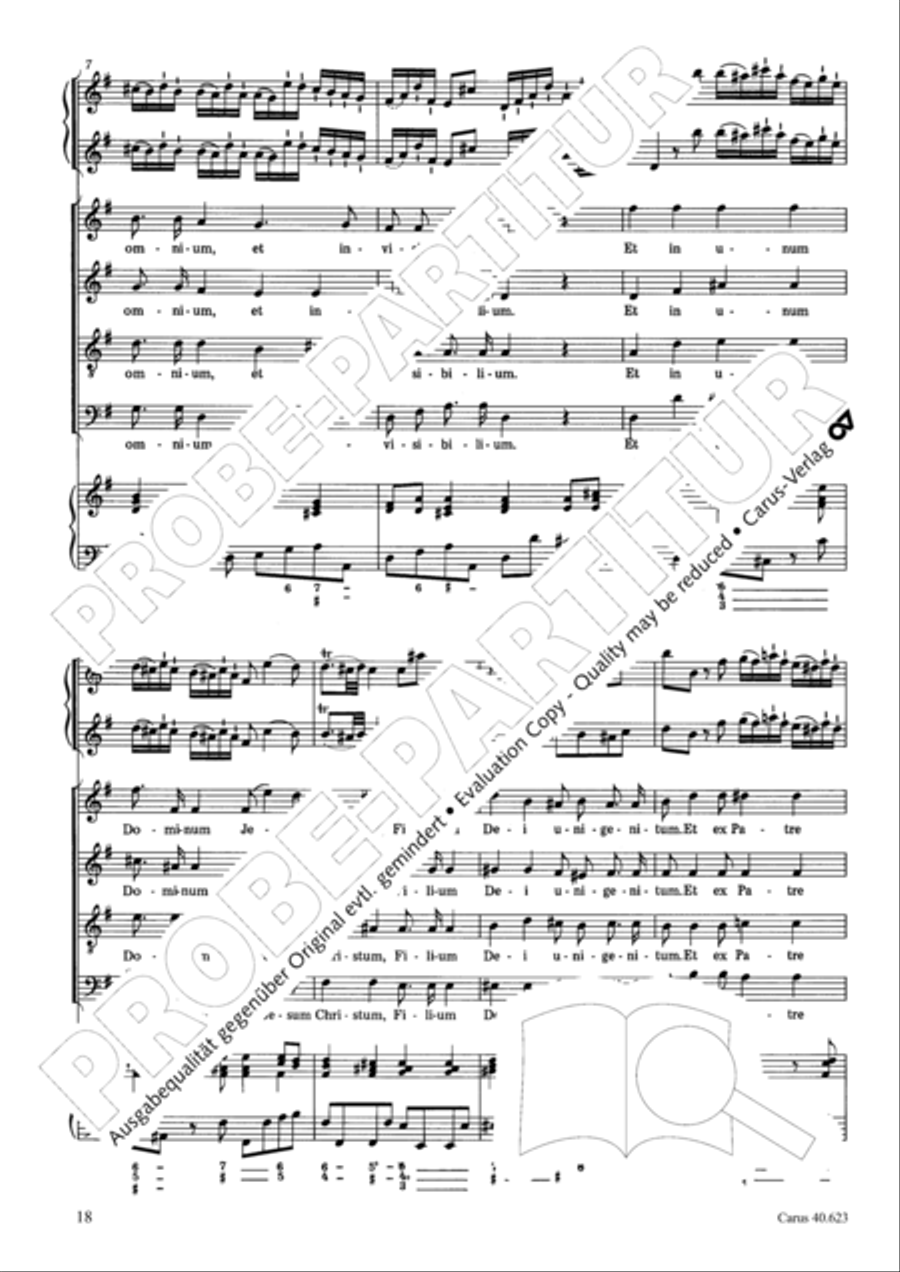 Missa brevis in G major Missa brevis in G major 4-Part scores gallery preview page 19