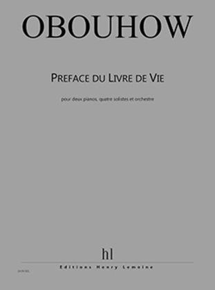 Book cover for Preface du Livre de Vie