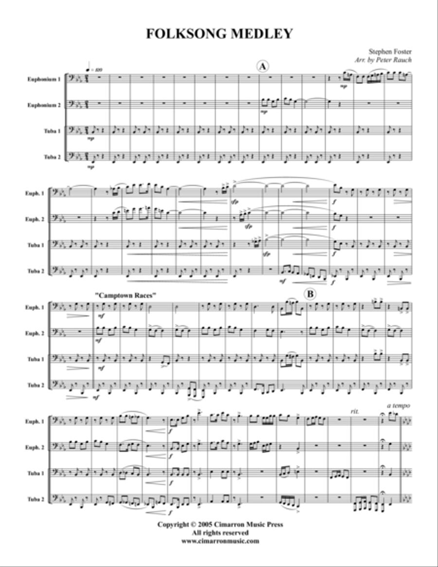Folksong Medley Folksong Medley EETT scores gallery preview page 1
