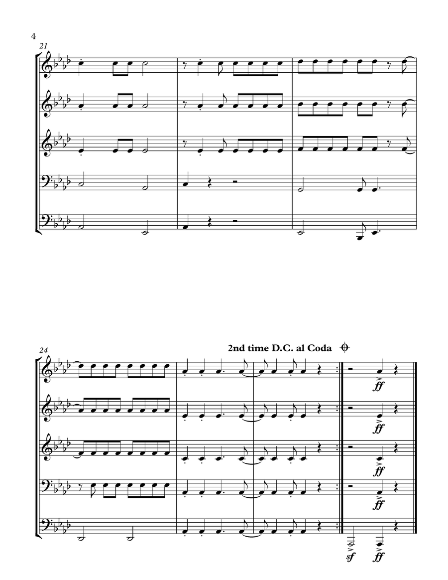 Barbara Ann Barbara Ann School and Community scores gallery preview page 4