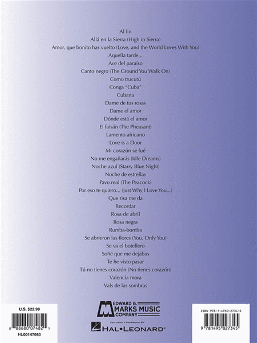 Songs of Ernesto Lecuona Piano, Vocal scores gallery preview page 2