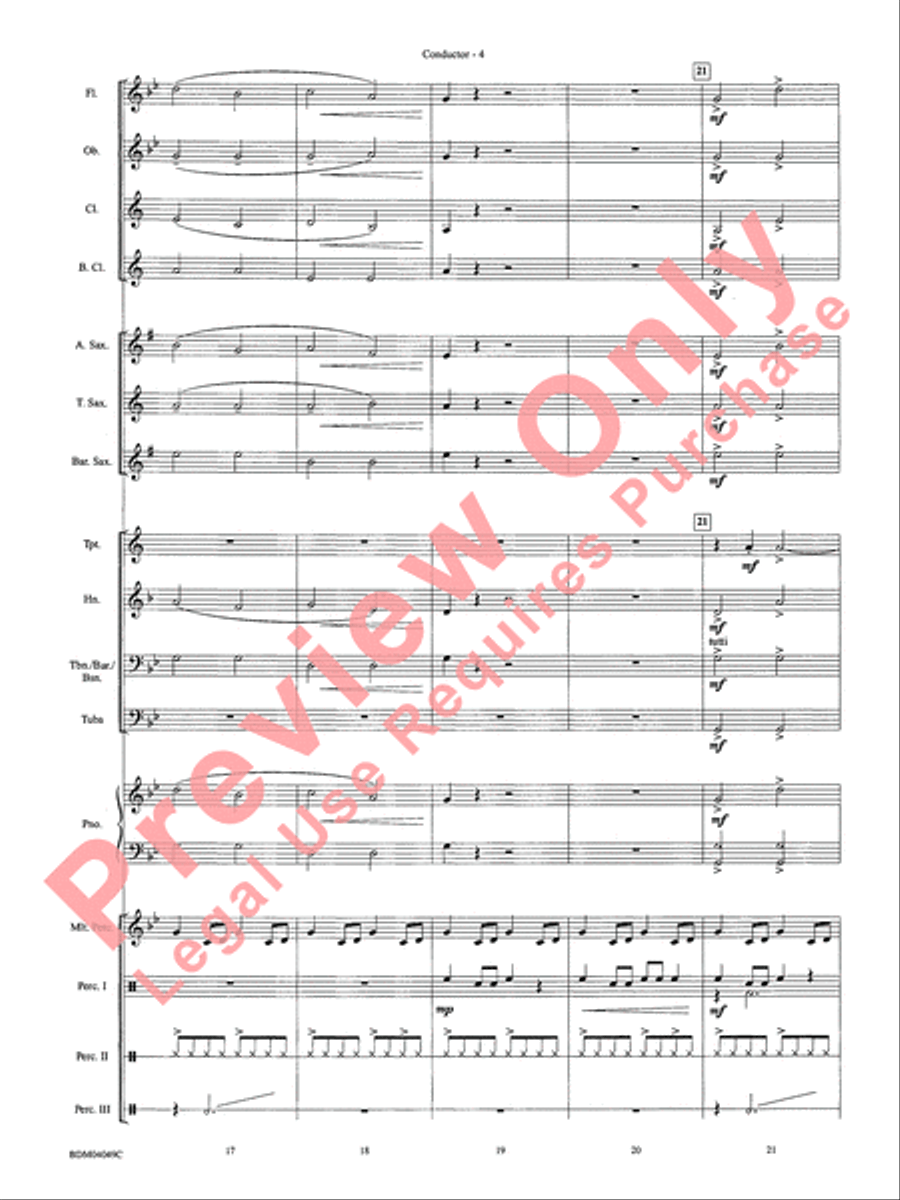 Cameroon Concert Band scores gallery preview page 7