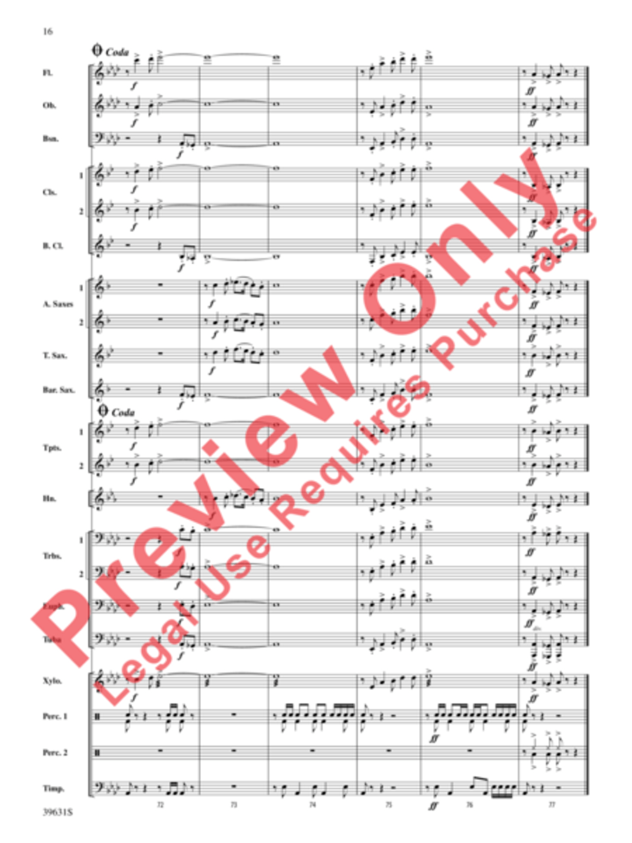 Jubilee Celebration Jubilee Celebration Concert Band scores gallery preview page 17