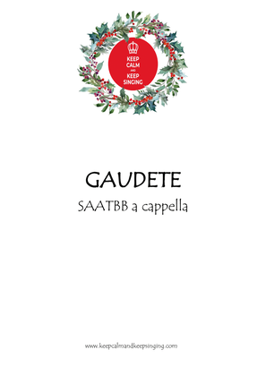 Book cover for Gaudete SATB (div.) a cappella