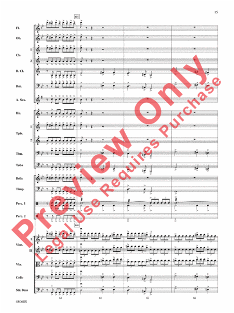 Themes from March Slav Full Orchestra scores gallery preview page 16