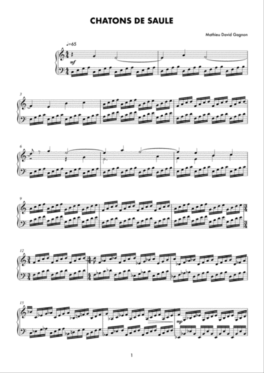 Chatons de saule Chatons de saule Piano Method scores gallery preview page 2