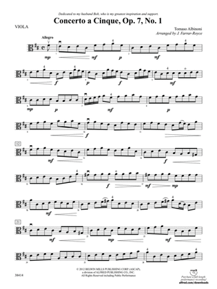 Concerto a Cinque, Op. 7, No. 1: Viola