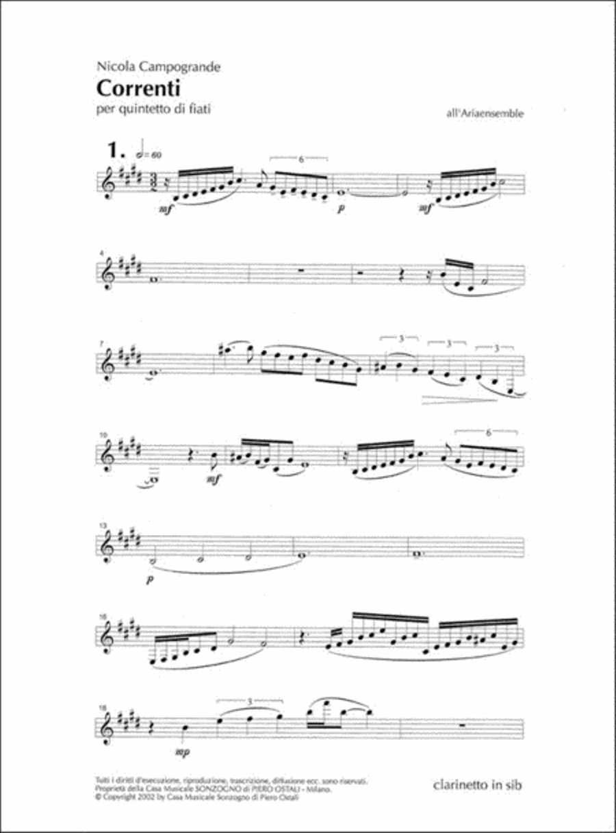 Correnti Woodwind Quintet scores gallery preview page 4