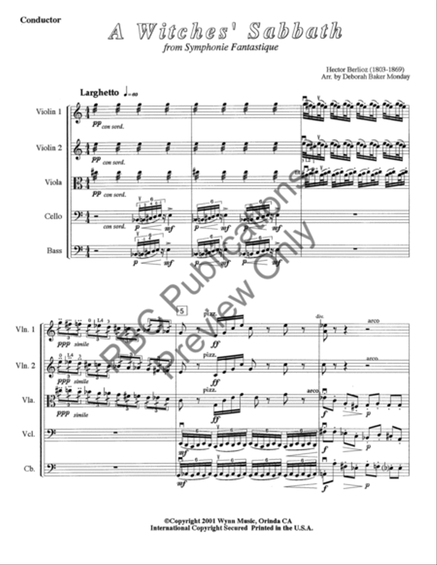 Witches Sabbath Witches Sabbath String Orchestra scores gallery preview page 4