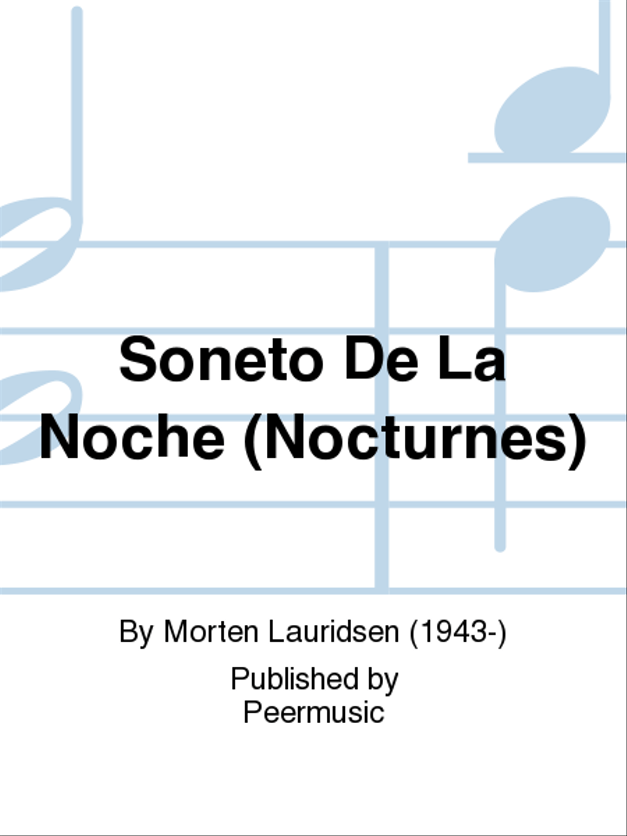 Soneto de la Noche 4-Part scores gallery preview page 1