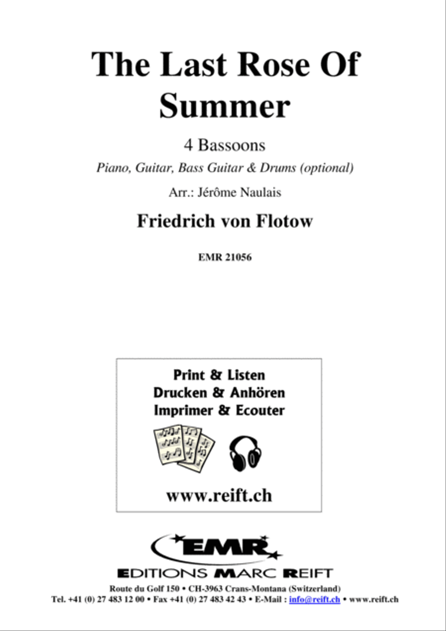 The Last Rose Of Summer The Last Rose Of Summer Bassoon Quartet scores gallery preview page 2