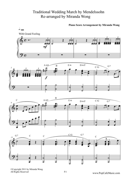 Wedding March + Bridal Chorus ( Piano / Organ Solo) image number null