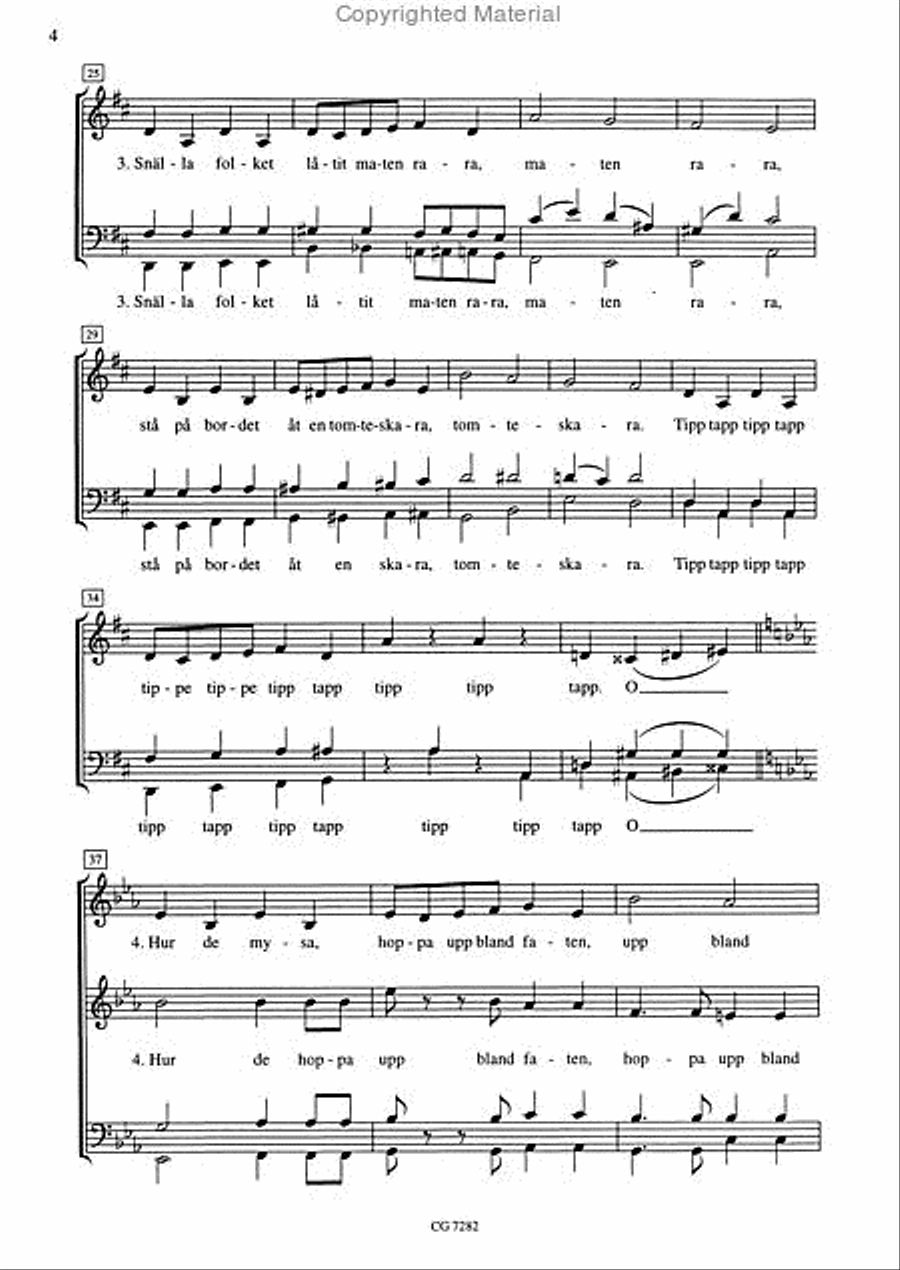 Tomtarnas julnatt SSATB scores gallery preview page 3