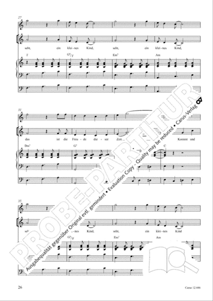 Die Freude dieser Zeit Children's Choir scores gallery preview page 27