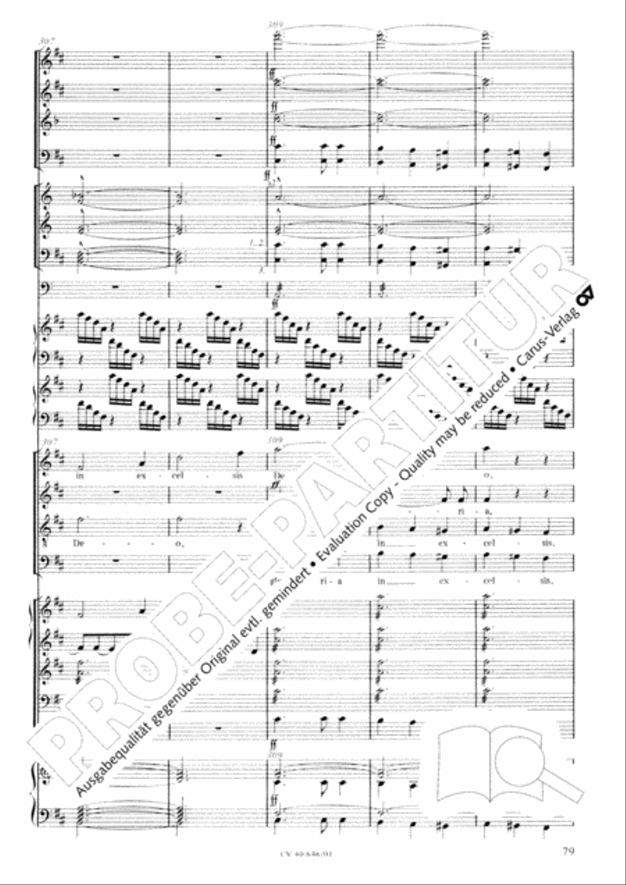Mass in A Major (2 versions) STB scores gallery preview page 90