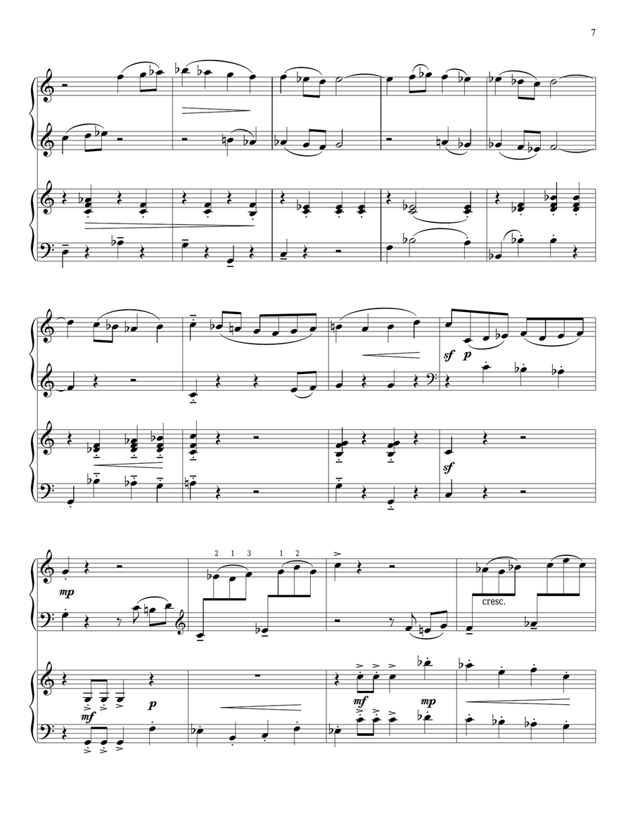 Concerto No. 1 For Piano And Strings Piano scores gallery preview page 6