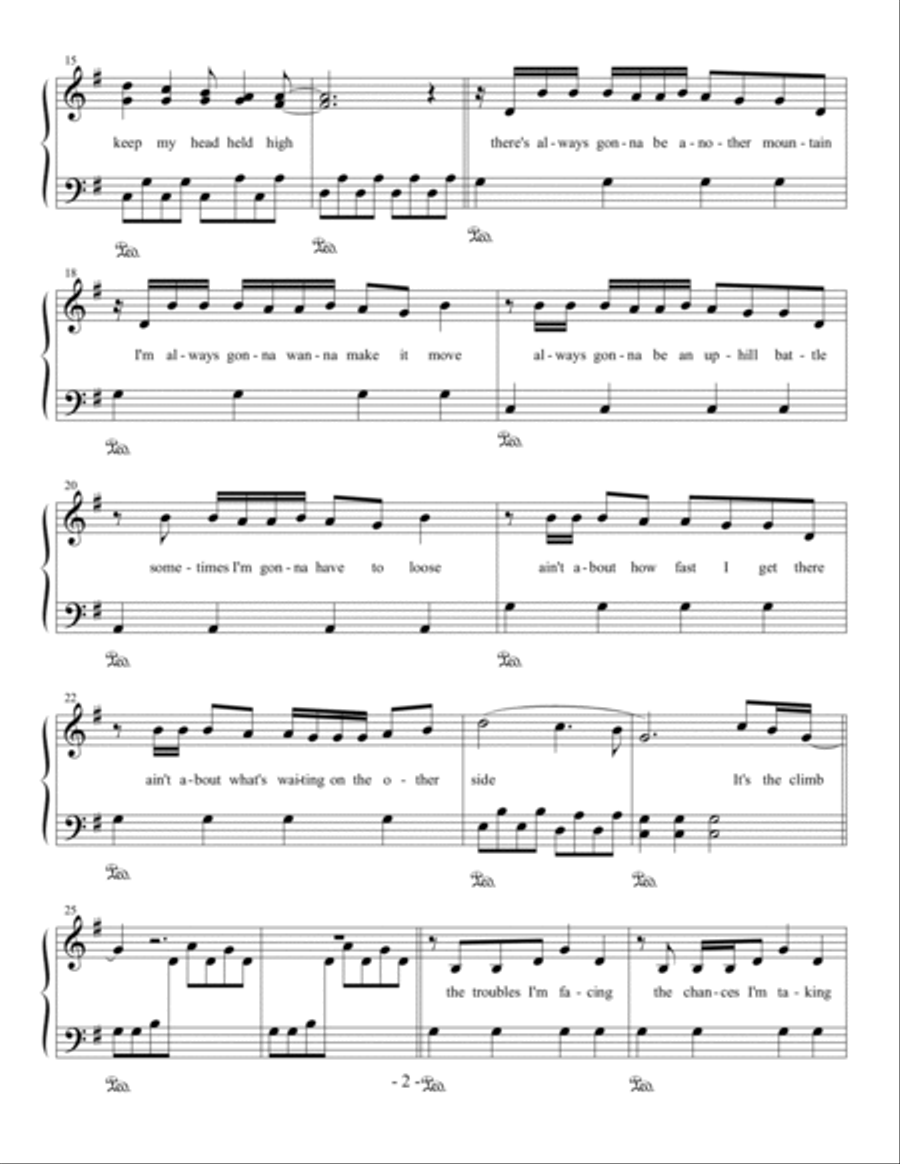 The Climb The Climb Voice scores gallery preview page 2